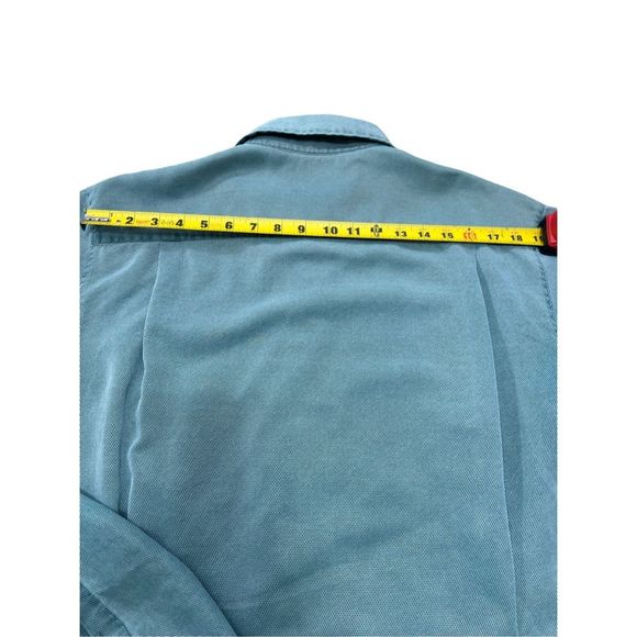 Mens Nat Nast Luxury Originals Silk Short Sleeve Blue Button Up Size Medium - Picture 11 of 11